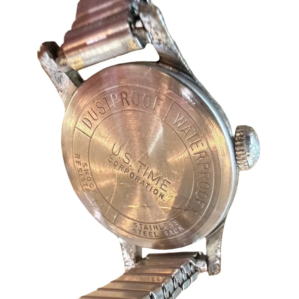 Vintage Timex Waterproof Manual Wind Watch Runs Briefly Repair
